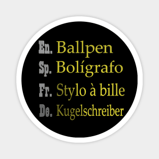 Ballpen Translation Magnet